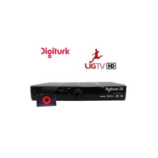 Digitürk mit LIG TV HD 12 Monate für Private Nutzung Inkl. Humax HD Receiver über Sat- Empfang
